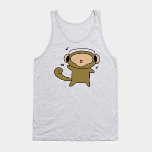 Headphones Monkey Tank Top